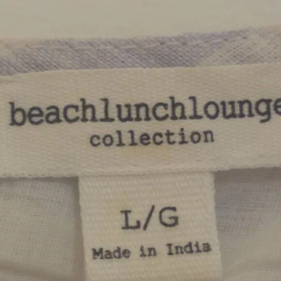 BeachLunchLounge Collection L A-line striped dress pastel white/light blue - Picture 13 of 13